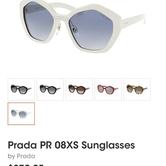 Brand New! Prada PR 08XS 7S3-714 Sunglasses in White - Picture 9 of 9